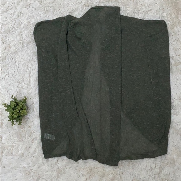 Shop Basic Cocoon Wrap Cardigan NWOT 💗 Olive - Picture 7 of 10